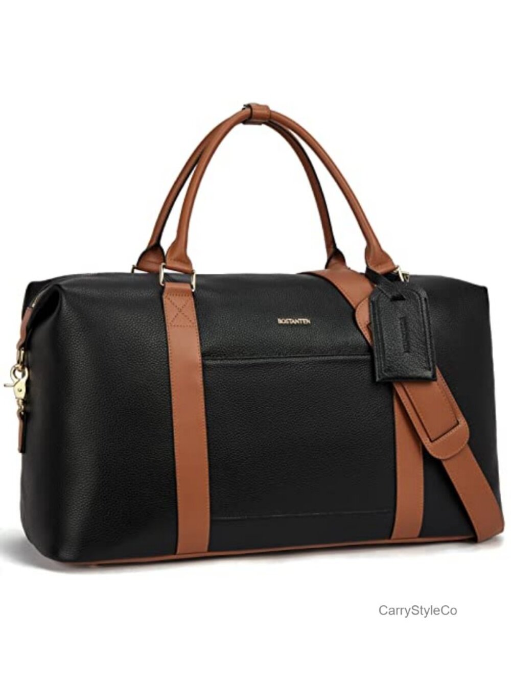 Genuine Leather Weekender Duffle Travel Overnight Bag for Women